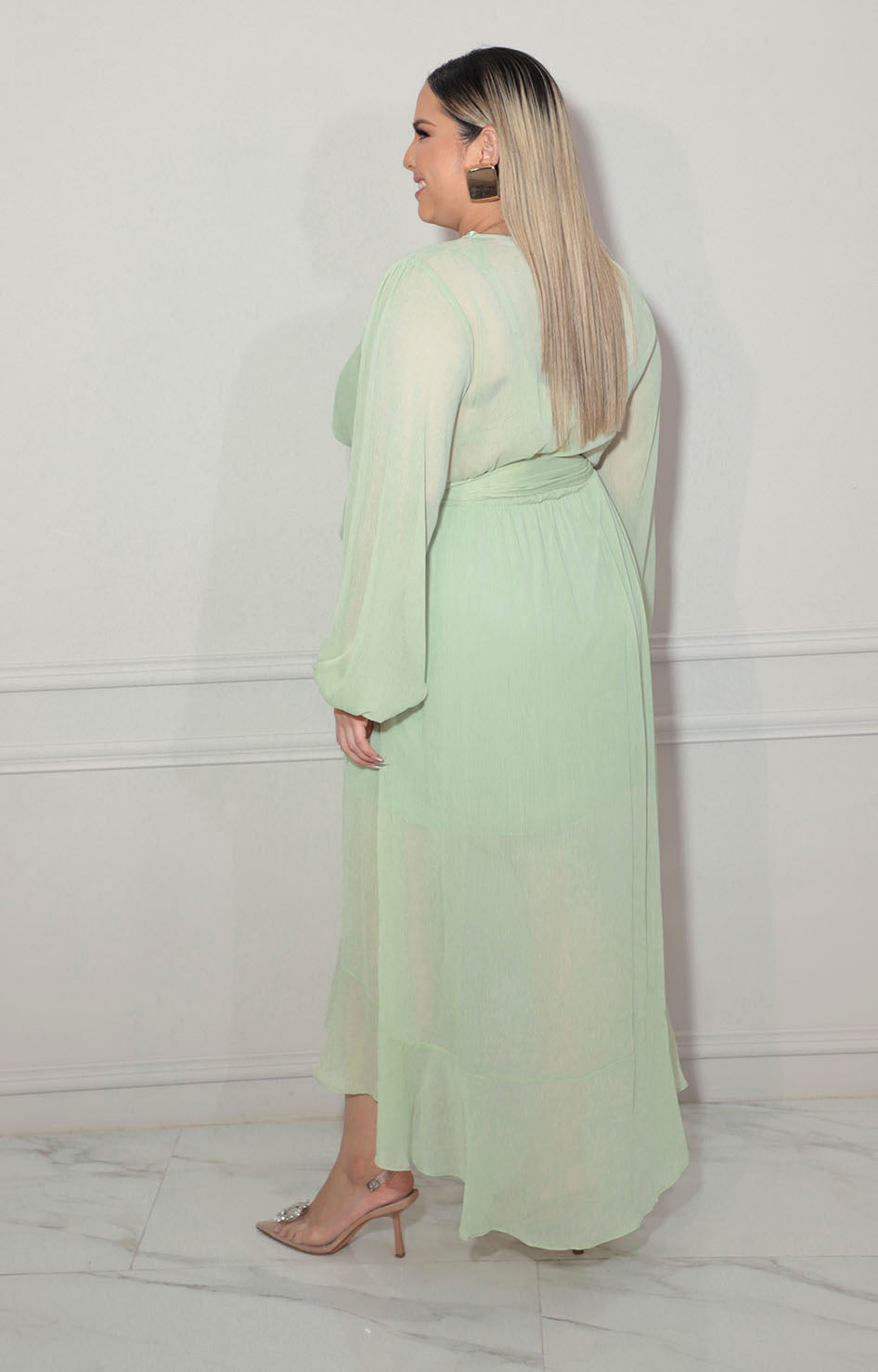 Vestido mullen verde - VESTIDO XL Boutiquemirel 