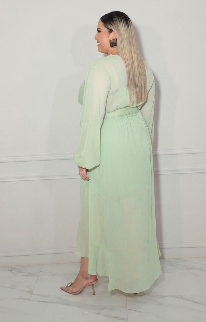 Vestido mullen verde - VESTIDO XL Boutiquemirel 