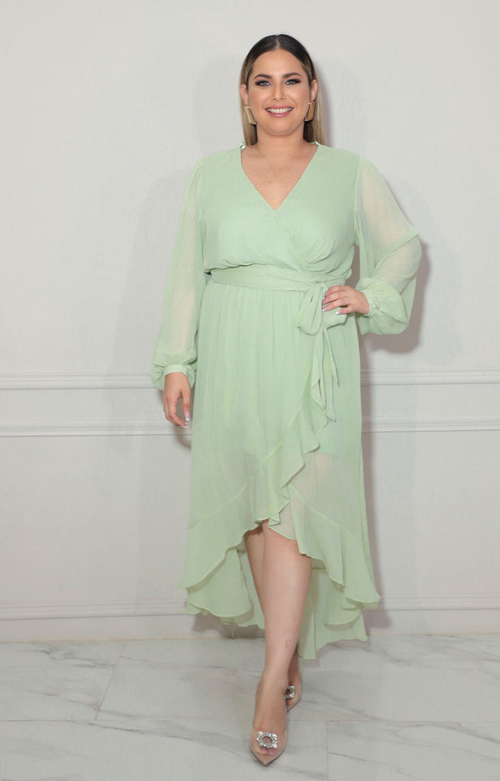 Vestido mullen verde - VESTIDO XL Boutiquemirel 