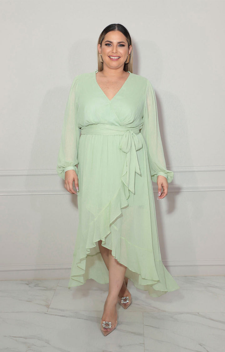 Vestido mullen verde - VESTIDO XL Boutiquemirel 