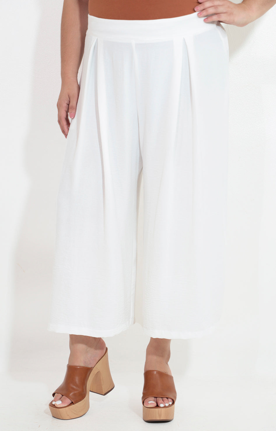 Capri culotte color blanco - PANTALON Boutiquemirel 