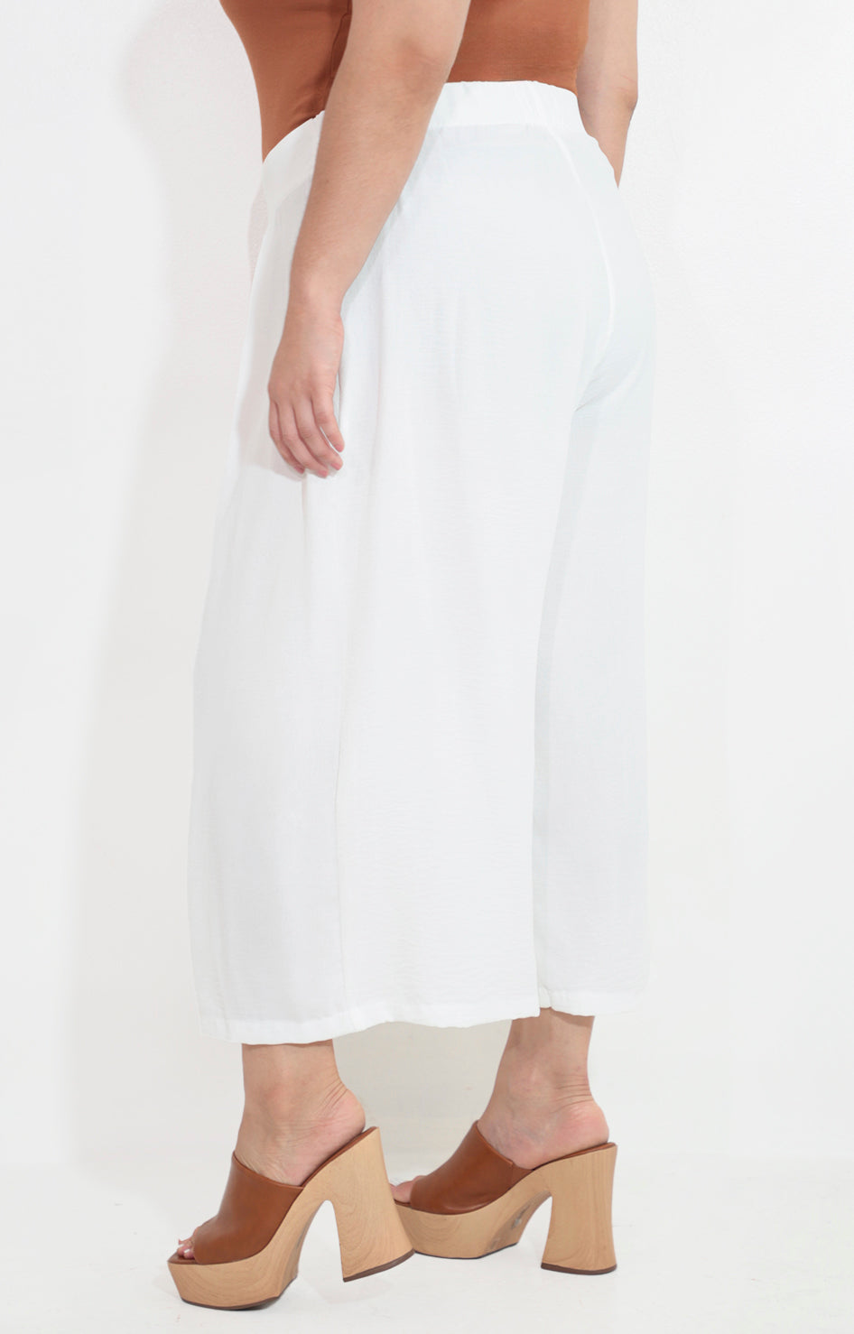 Capri culotte color blanco - PANTALON Boutiquemirel 