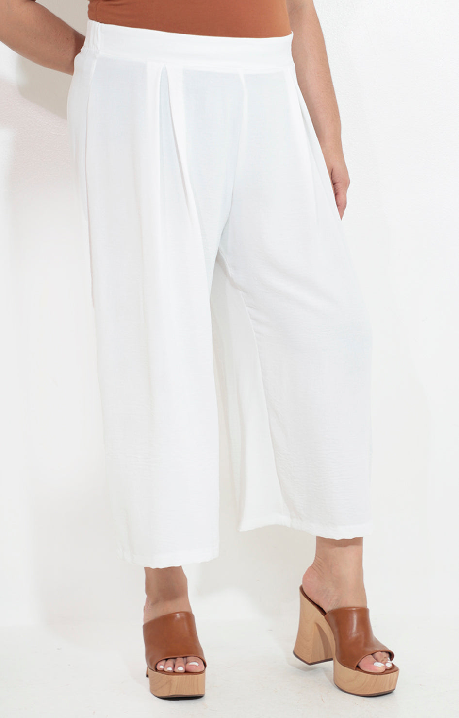 Capri culotte color blanco - PANTALON Boutiquemirel 