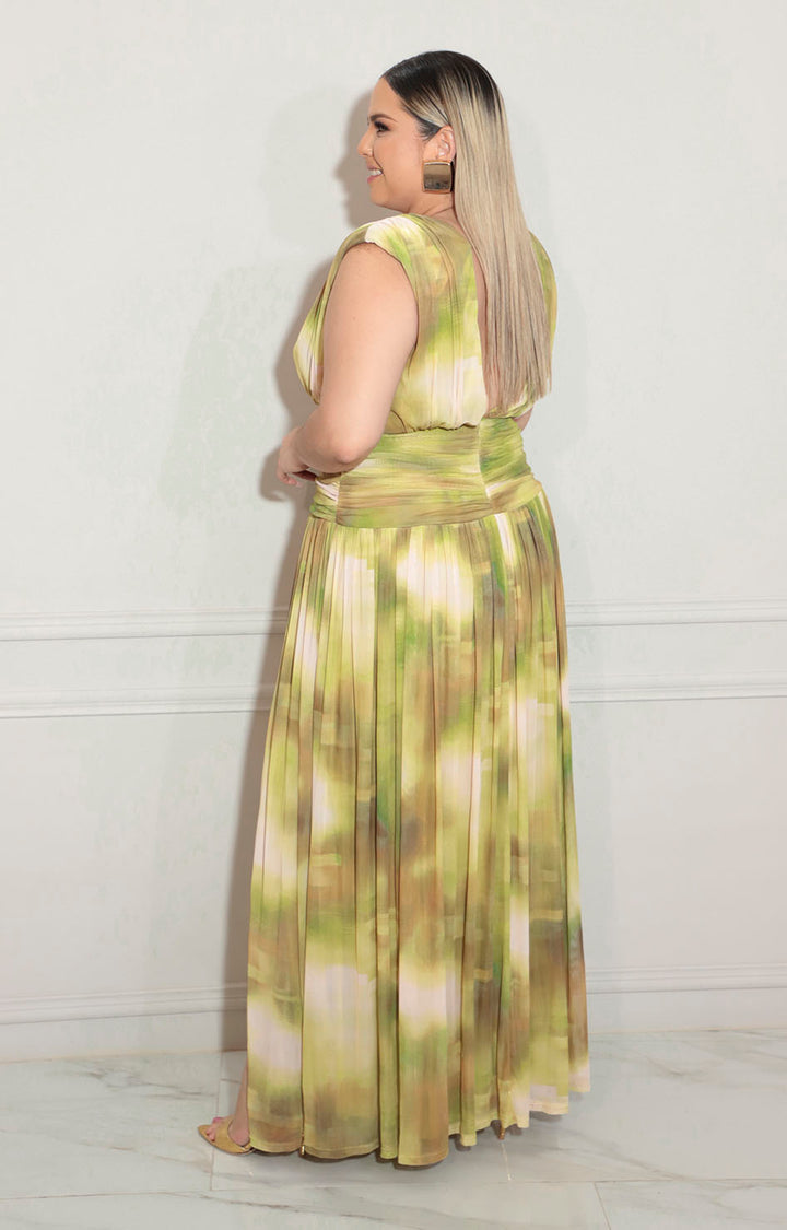 Vestido verde de mesh - VESTIDO XL Boutiquemirel 