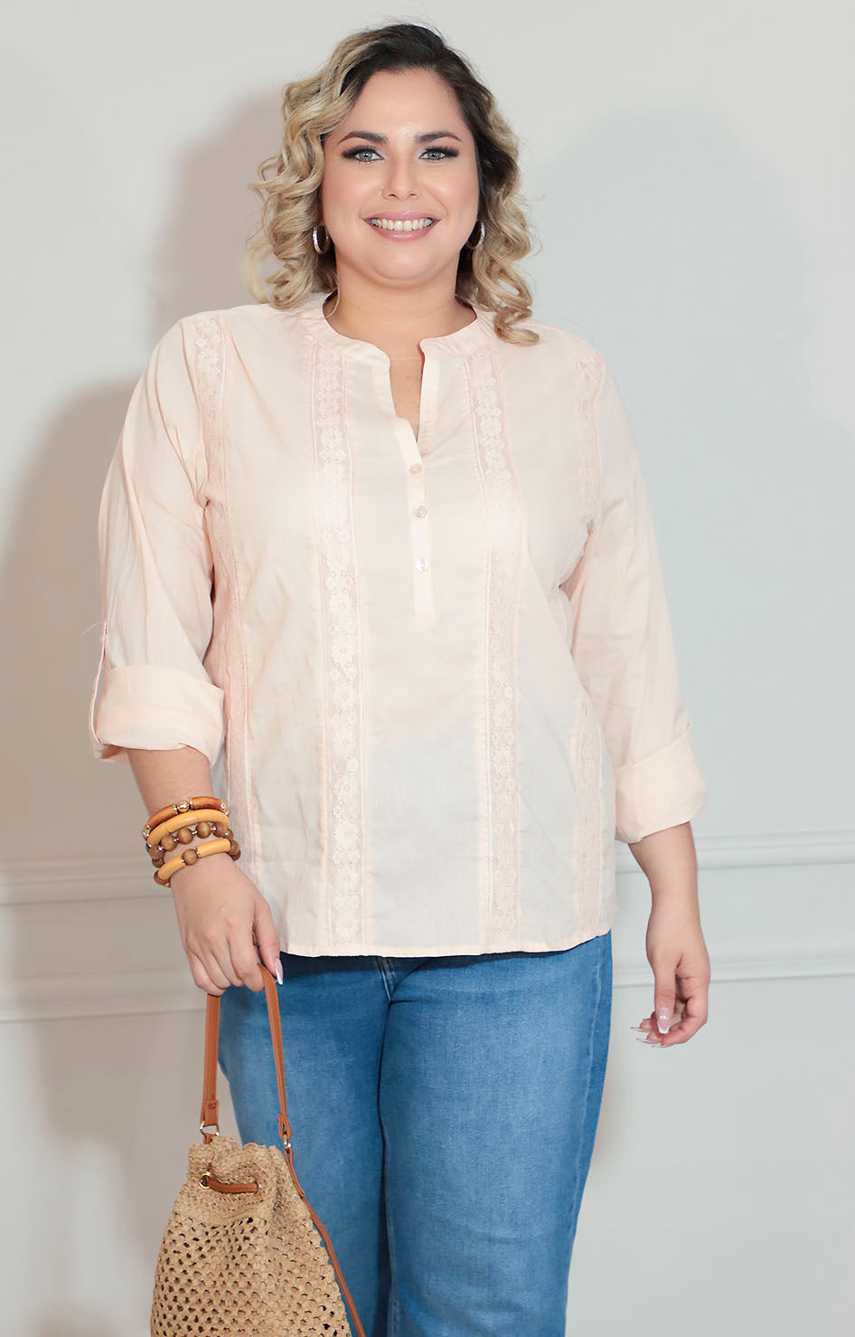 Blusa melón bordada - BLUSA XL Boutiquemirel 