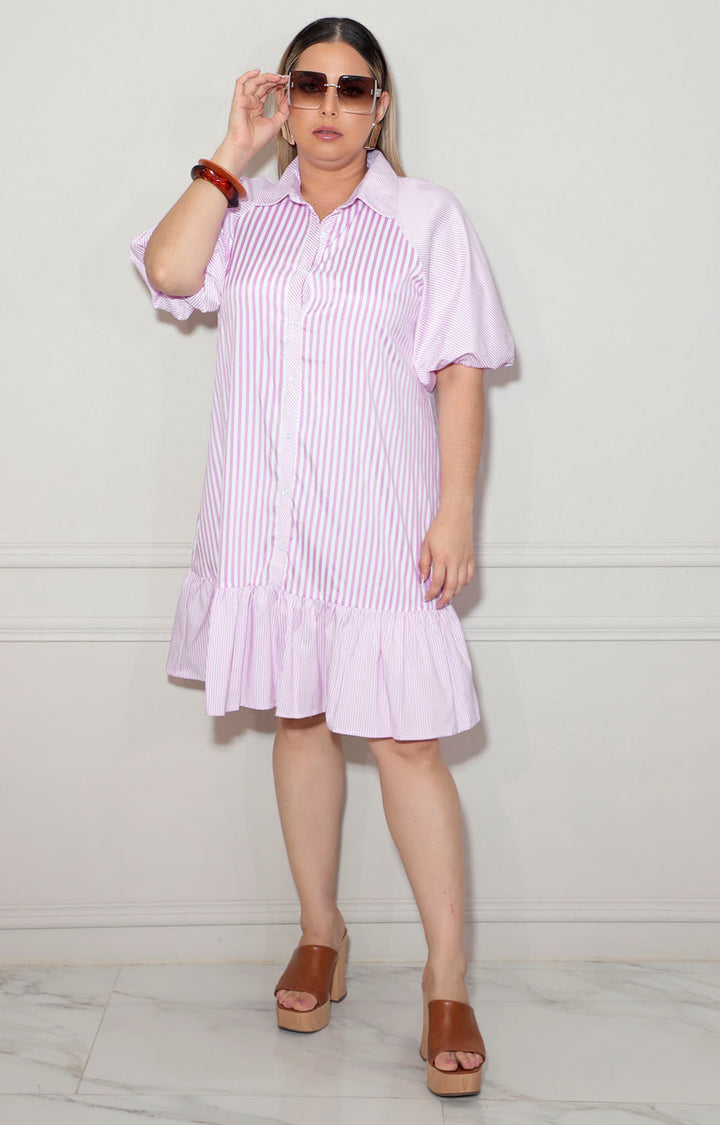 Vestido camisero rosa - VESTIDO XL Boutiquemirel 