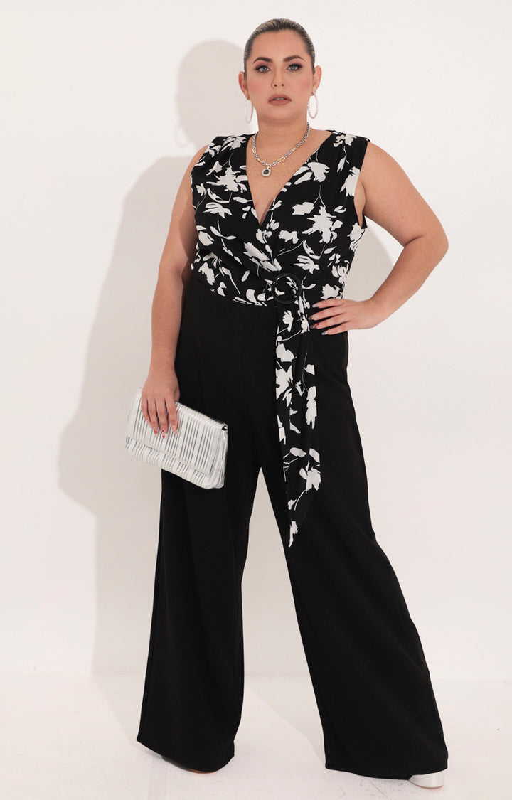 Palazzo negro estampado - PALAZZO Boutiquemirel 