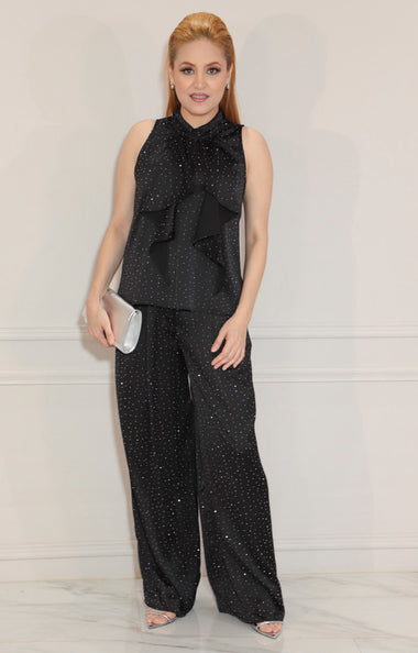 Pantalon Fluido Pantalones Brillosos Para Mujer Jeans Straight Fit