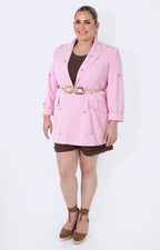 Saco rosa con brillos - SACO Boutiquemirel 
