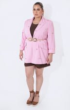 Saco rosa con brillos - SACO Boutiquemirel 