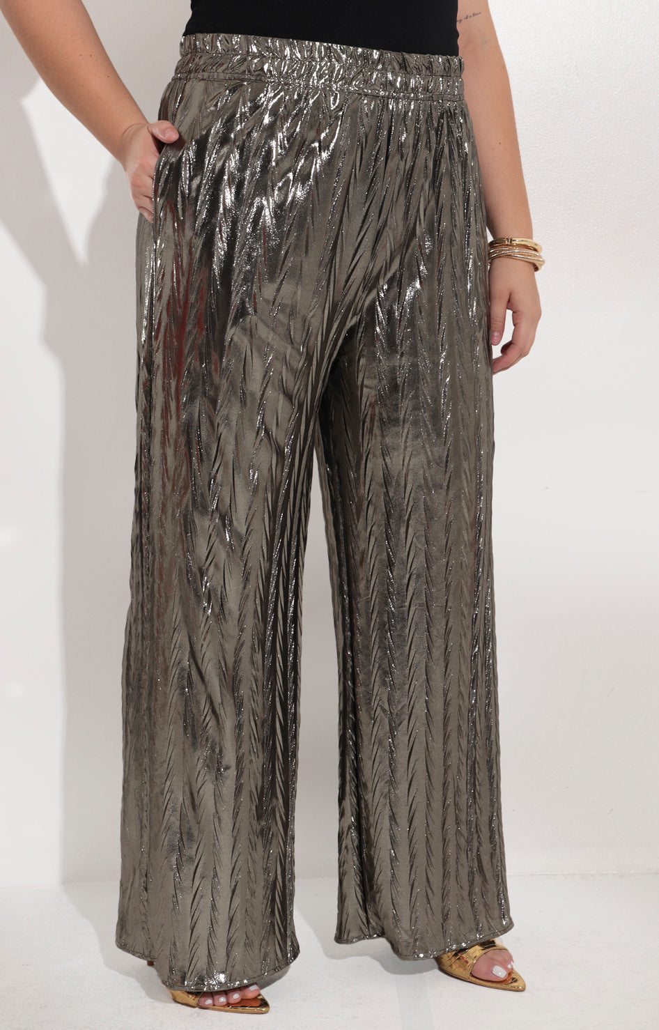 Pantalon dorado - PANTALON Boutiquemirel 