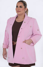 Saco rosa con brillos - SACO Boutiquemirel 