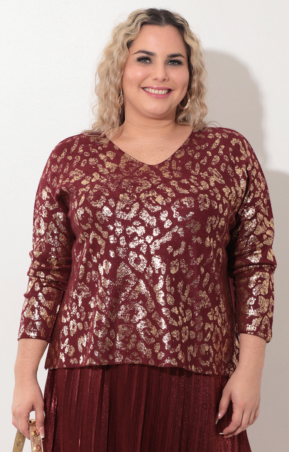 Blusa vino estampada - BLUSA Boutiquemirel 