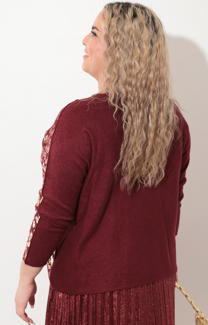 Blusa vino estampada - BLUSA Boutiquemirel 