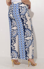 Pantalon azul estampado - PANTALON Boutiquemirel 