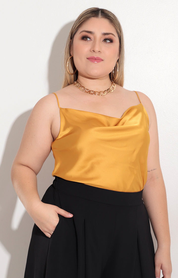 Blusa mostaza de tirantes - BLUSA Boutiquemirel 