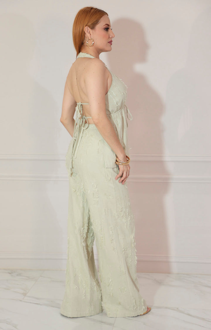 Conjunto verde con detalle desgarrado - CONJUNTO Boutiquemirel 