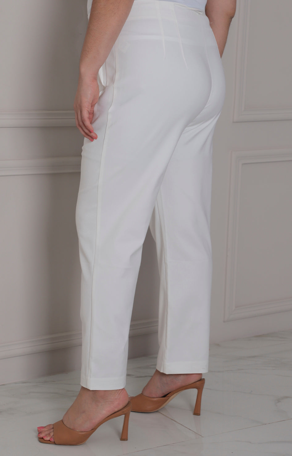 Pantalòn blanco recto - PANTALON CURVY Boutiquemirel 