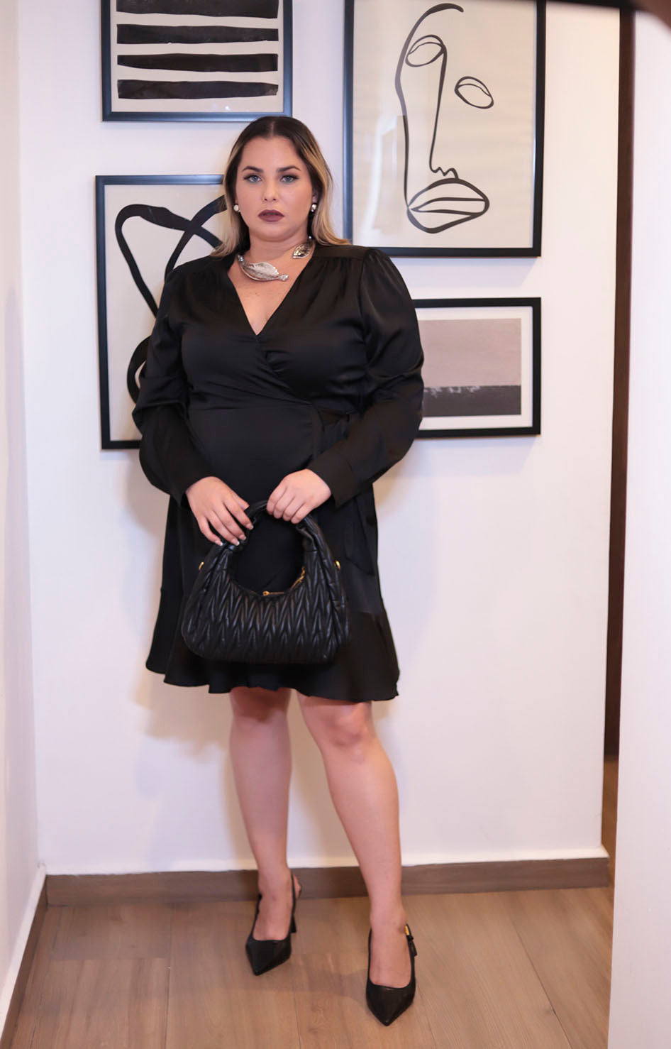 Vestido envolvente negro - VESTIDO XL Boutiquemirel 