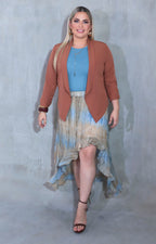 Falda beige tie-dye - FALDA XL Boutiquemirel 