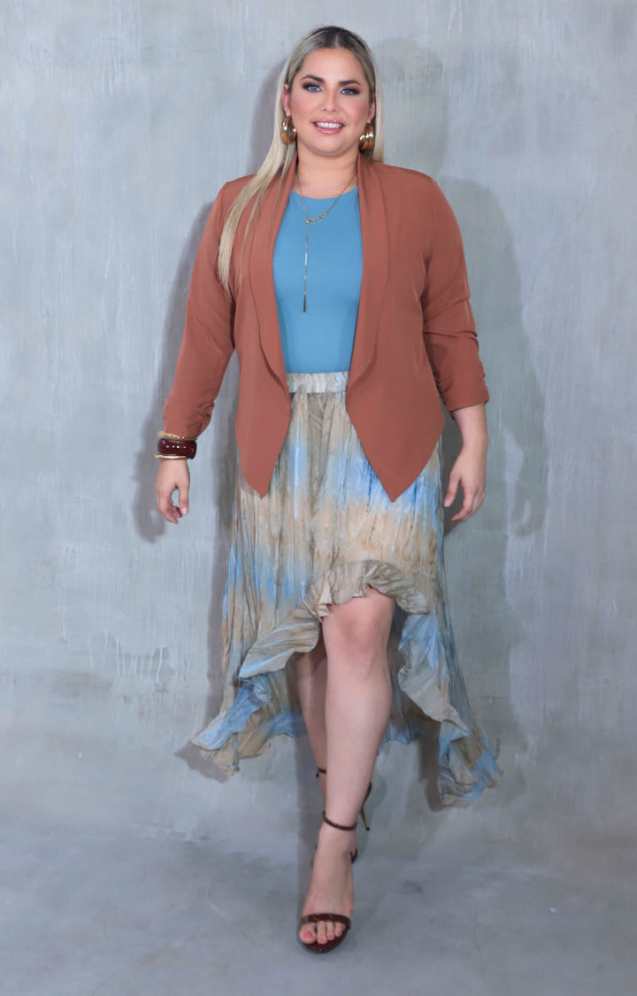 Falda beige tie-dye - FALDA XL Boutiquemirel 