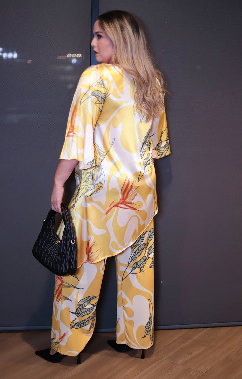 Conjunto amarillo estampado - CONJUNTO XL Boutiquemirel 