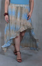Falda beige tie-dye - FALDA XL Boutiquemirel 