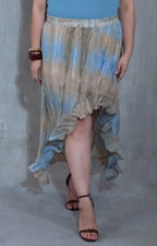 Falda beige tie-dye - FALDA XL Boutiquemirel 