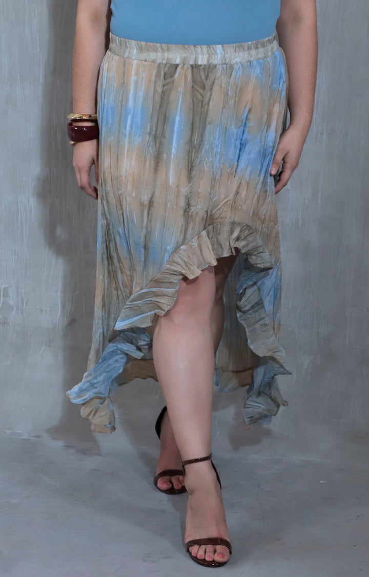 Falda beige tie-dye - FALDA XL Boutiquemirel 