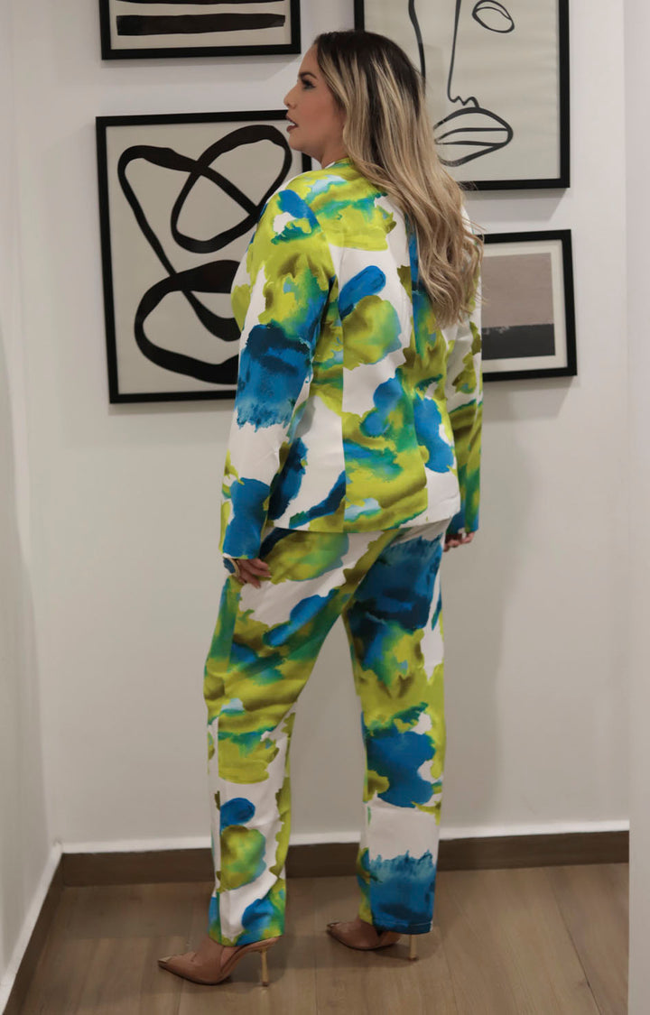 Conjunto tie-dye verde - CONJUNTO Boutiquemirel 