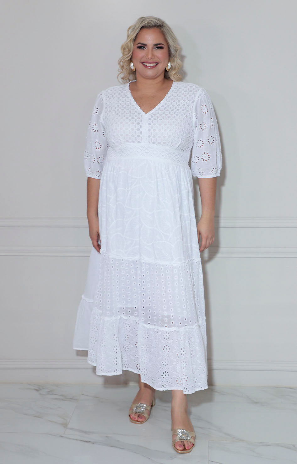 Vestido blanco - VESTIDO XL Boutiquemirel 