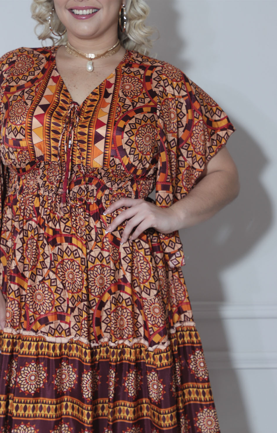 Vestido chedrón con flores - VESTIDO XL Boutiquemirel 