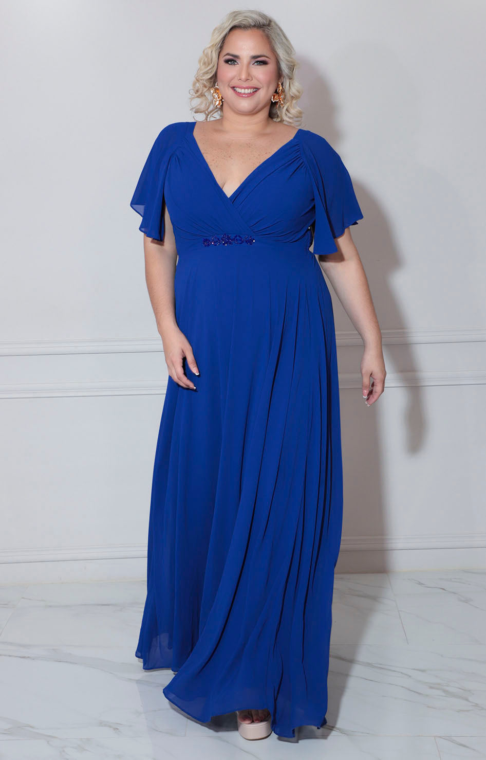 Vestido de gala azul rey - VESTIDO XL Boutiquemirel 