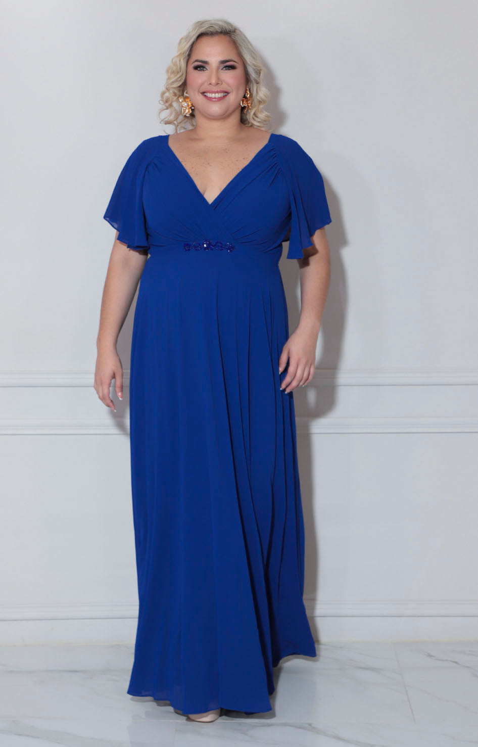 Vestido de gala azul rey - VESTIDO XL Boutiquemirel 