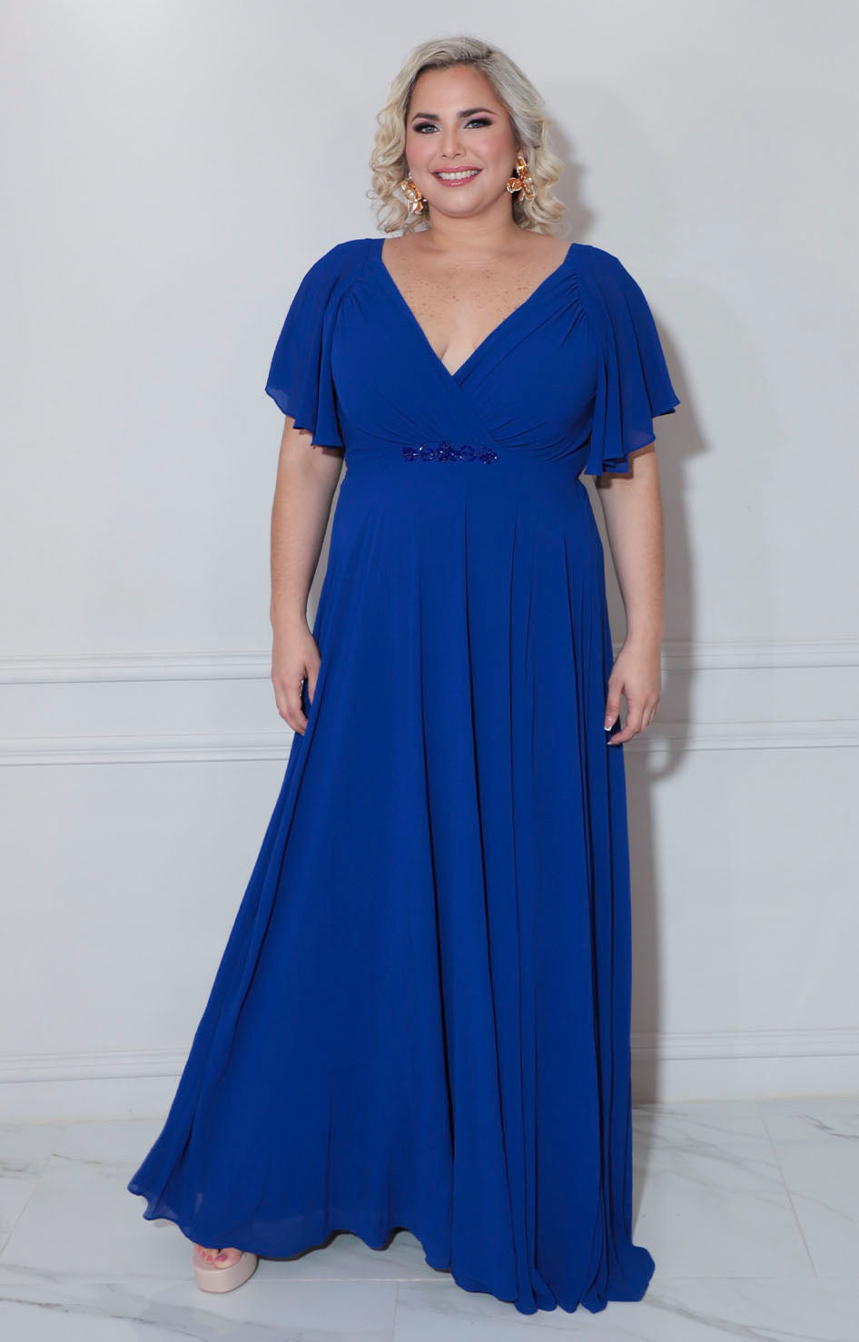 Vestido de gala azul rey - VESTIDO XL Boutiquemirel 