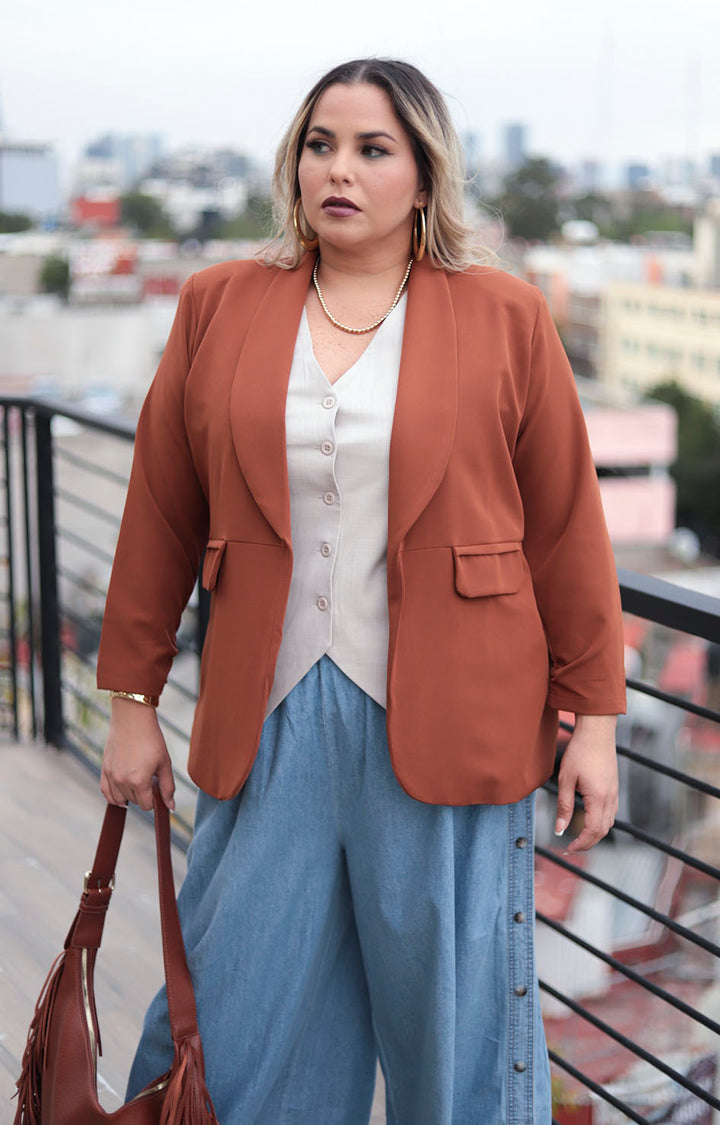 Blazer café - SACO XL Boutiquemirel 