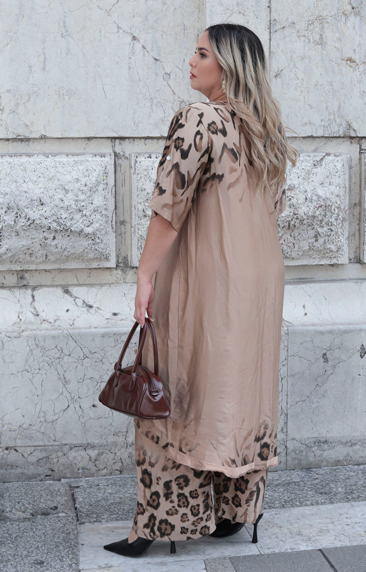 Conjunto beige estampado - CONJUNTO XL Boutiquemirel 