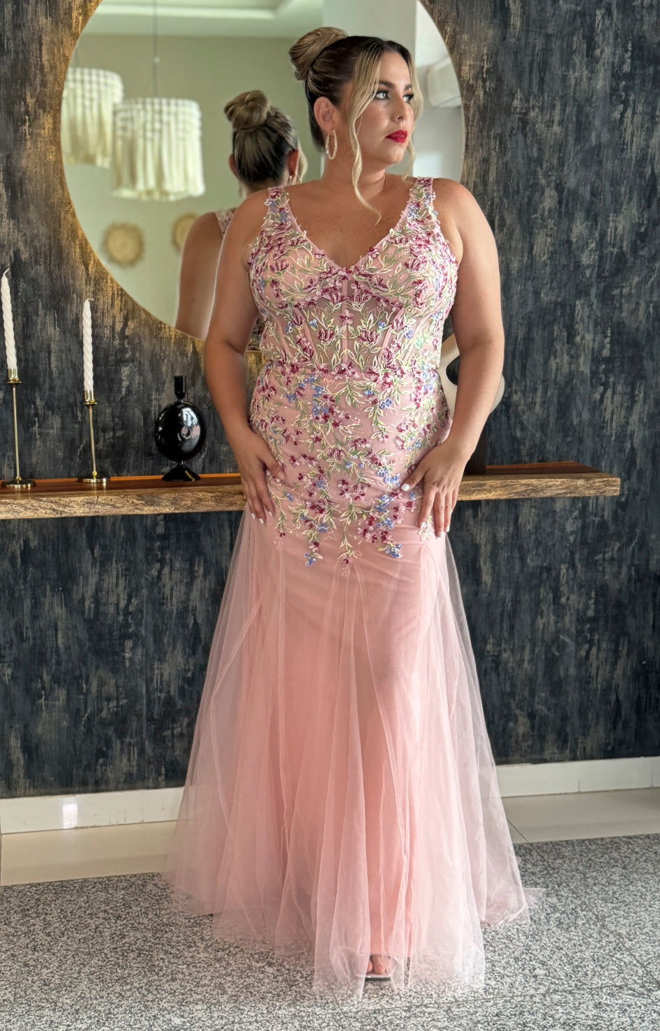 Vestido palo de rosa de gala - VESTIDO Boutiquemirel 