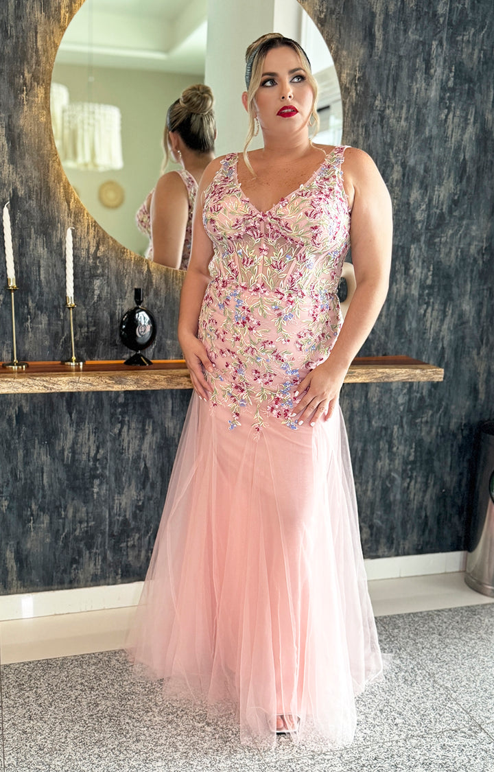 Vestido palo de rosa de gala - VESTIDO Boutiquemirel 