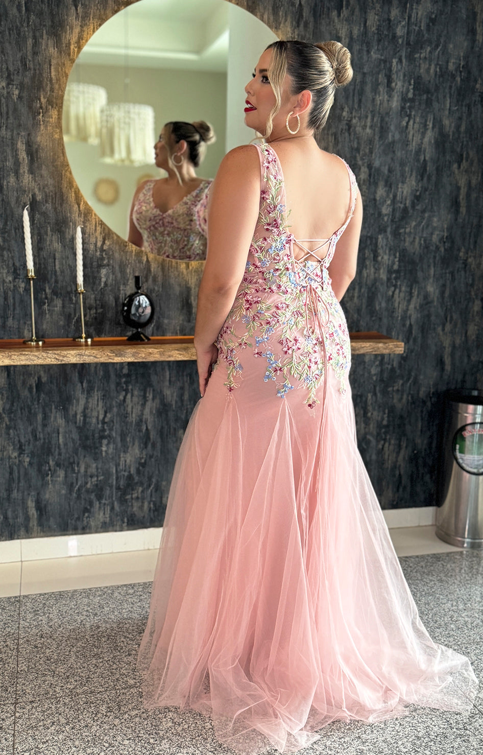 Vestido palo de rosa de gala - VESTIDO Boutiquemirel 