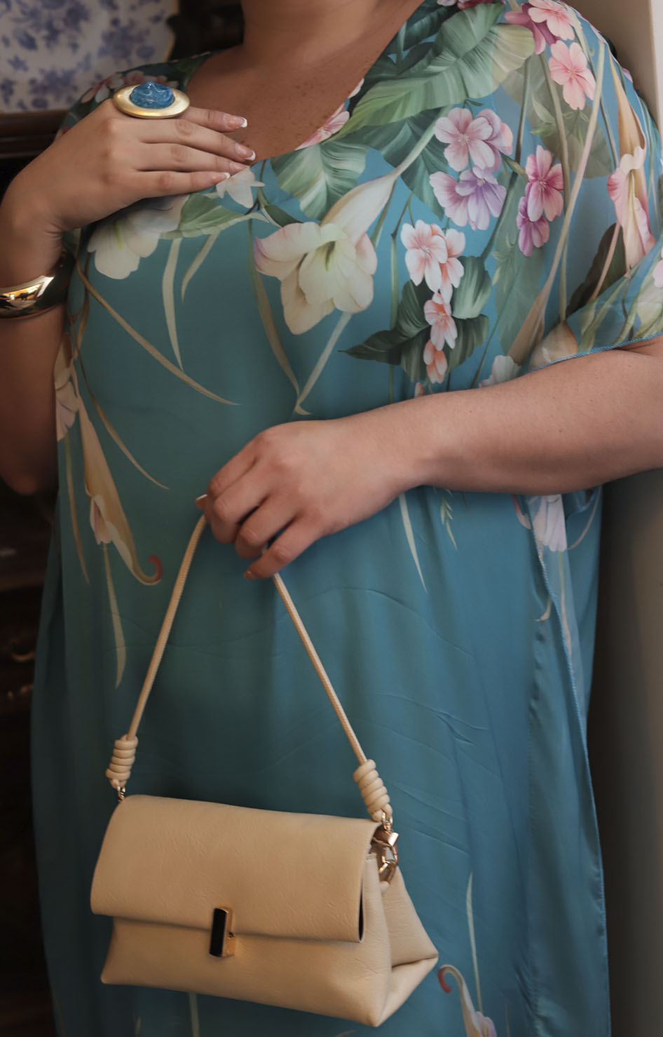 Vestido menta con flores - VESTIDO Boutiquemirel 