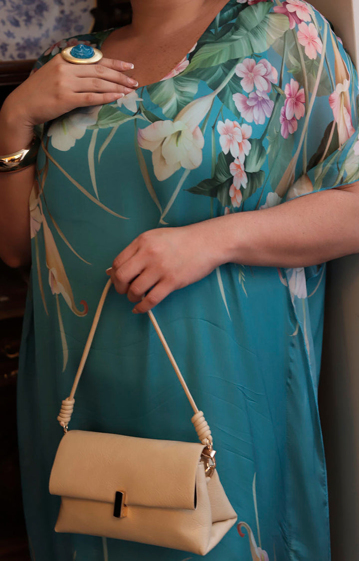 Vestido menta con flores - VESTIDO Boutiquemirel 