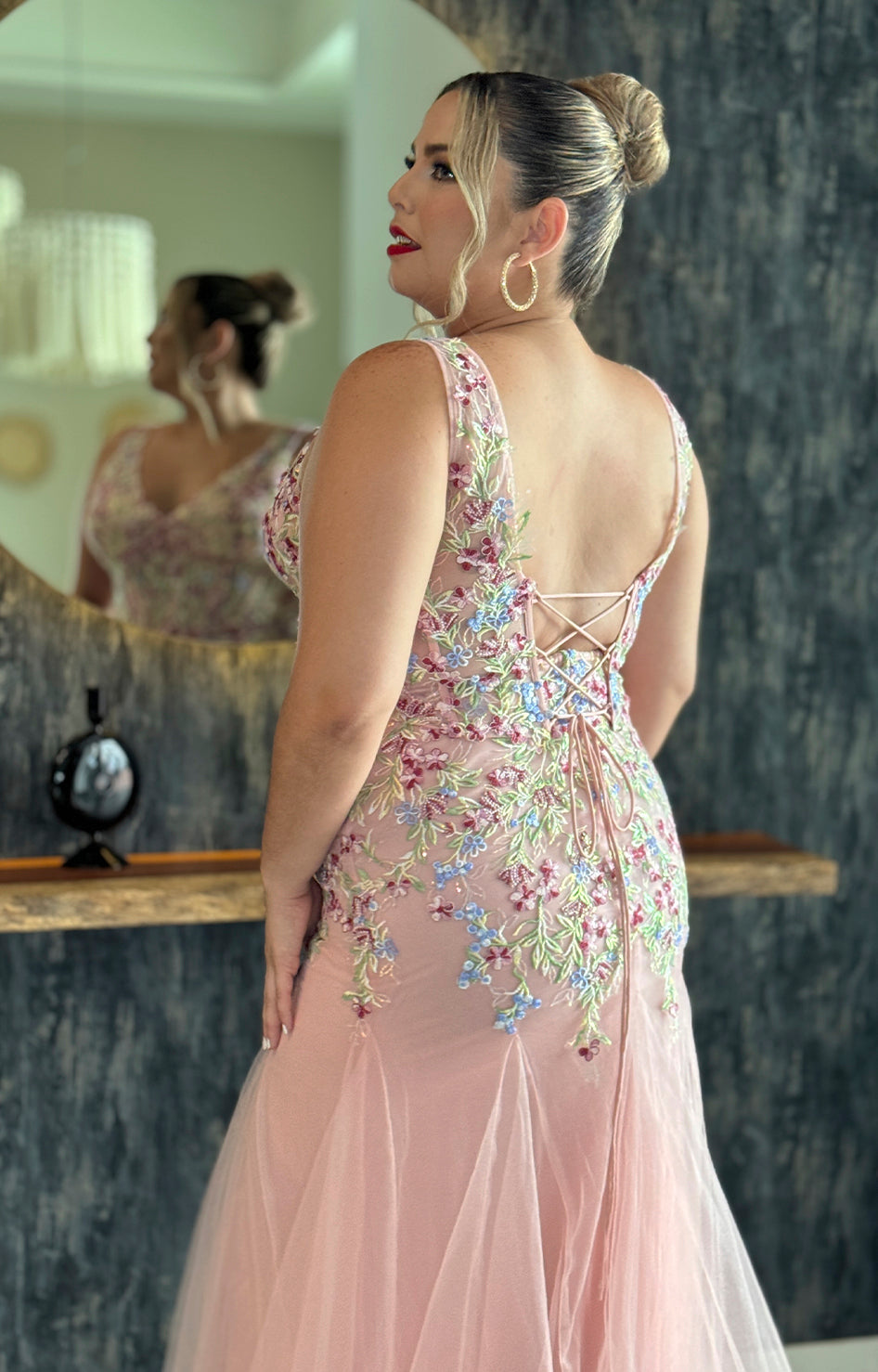 Vestido palo de rosa de gala - VESTIDO Boutiquemirel 