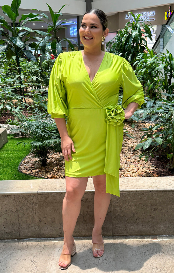 Vestido verde limón - VESTIDO Boutiquemirel 