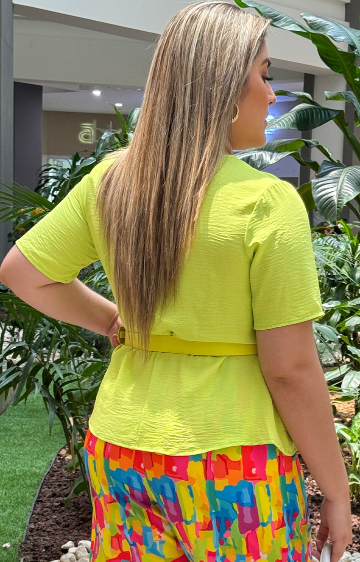Blusa verde limón - BLUSA Boutiquemirel 