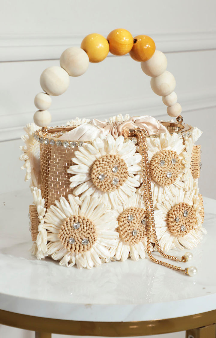 Bolsa Floral Artesanal - BOLSA Boutiquemirel 