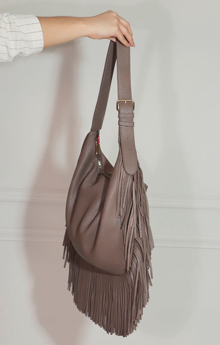 Bolsa Maxi “Boho Taupe” - BOLSA Boutiquemirel 