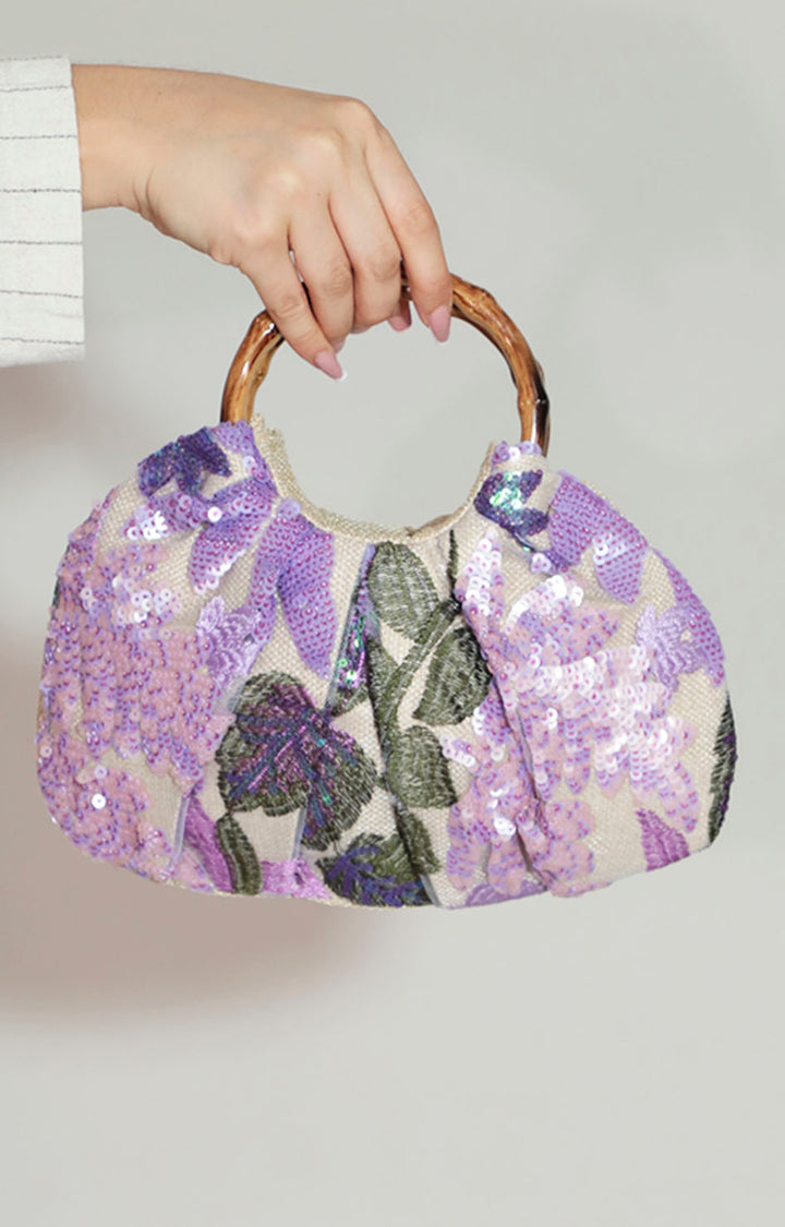 Bolsa Floral con Lentejuela estilo Boho - BOLSA Boutiquemirel 