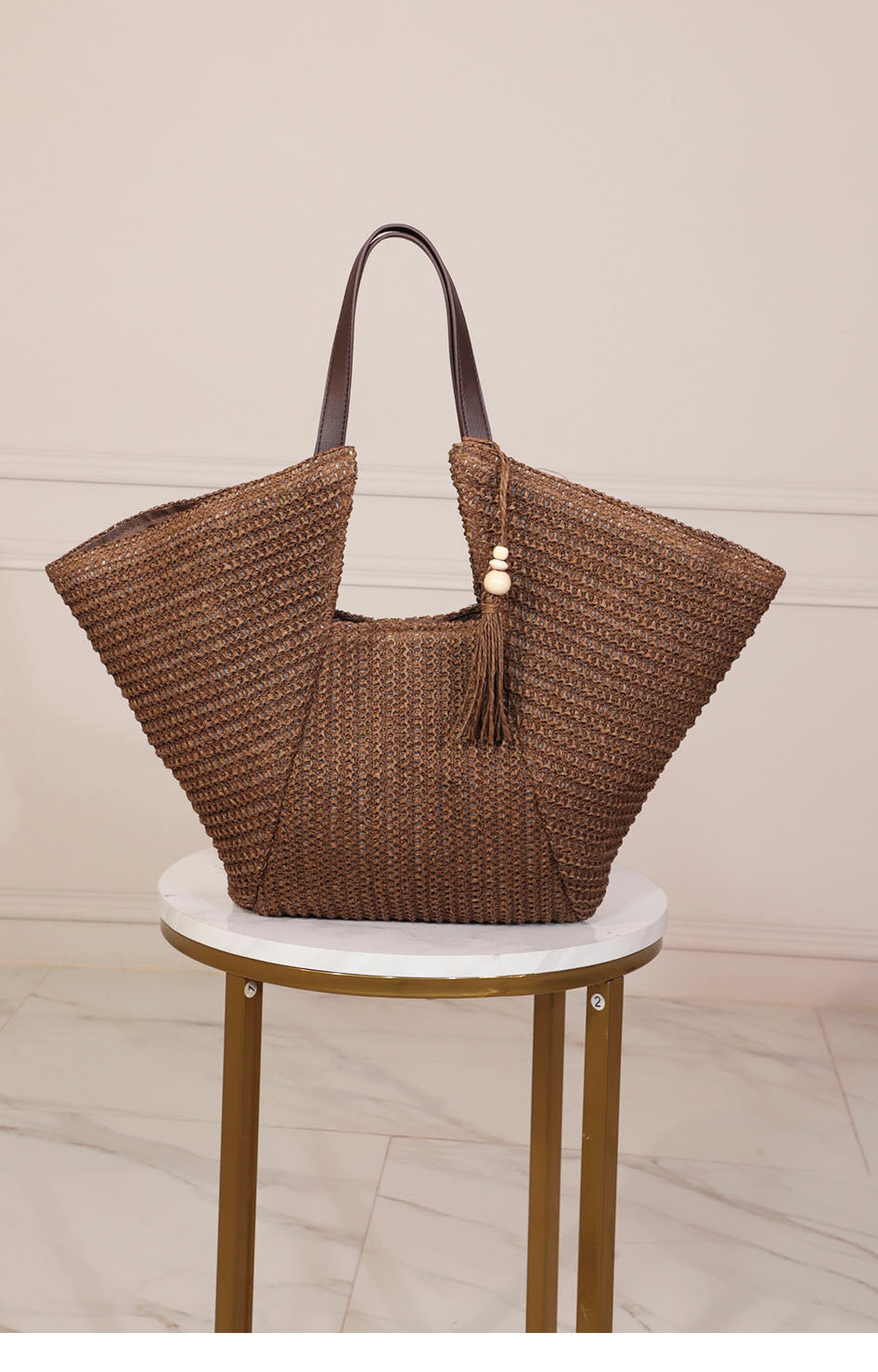 Bolsa shopper artesanal cacao - BLUSA Boutiquemirel 