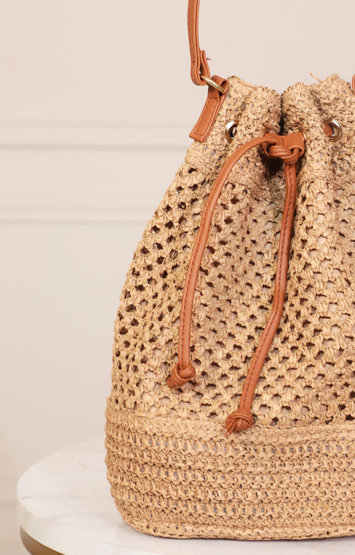 Bolsa tipo bucket tejida - BLUSA Boutiquemirel 